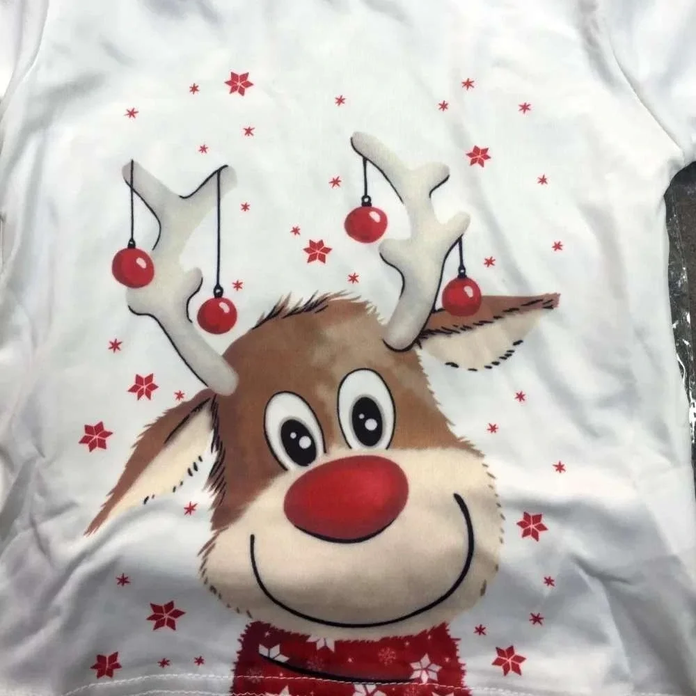 LIONVI Men's XL Christmas Pajama Set Cotton Xmas Deer Holiday‎ Pajama Dad